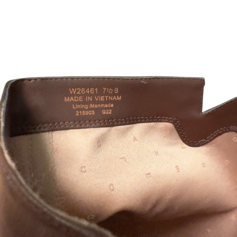 Cole Haan Knee High Leather Boots Women 7.5B Dusty Rose Luxe Heel EUC Designer - Picture 14 of 16